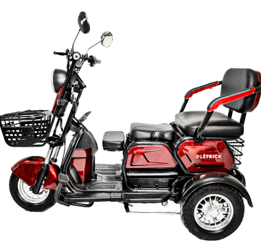 TRICICLO FAMILY LUX VERMELHO ABERTO